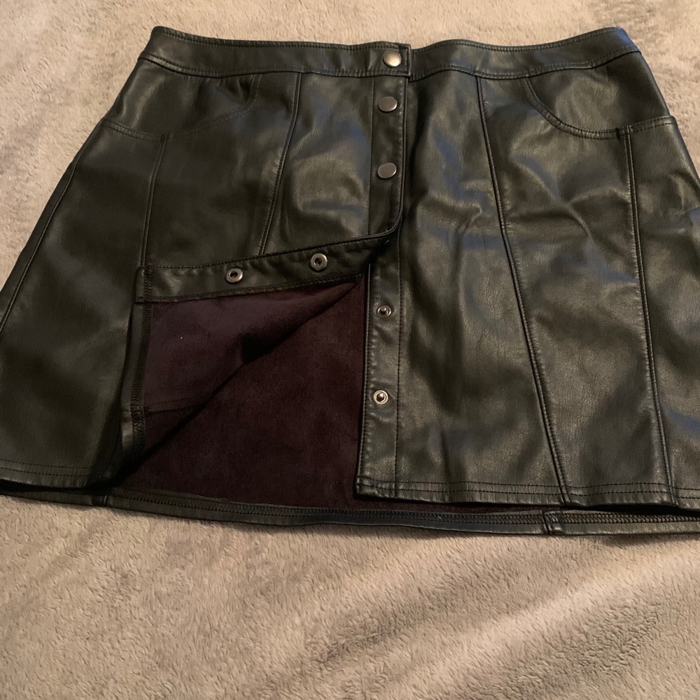 EXPRESS size 14 leather skirt